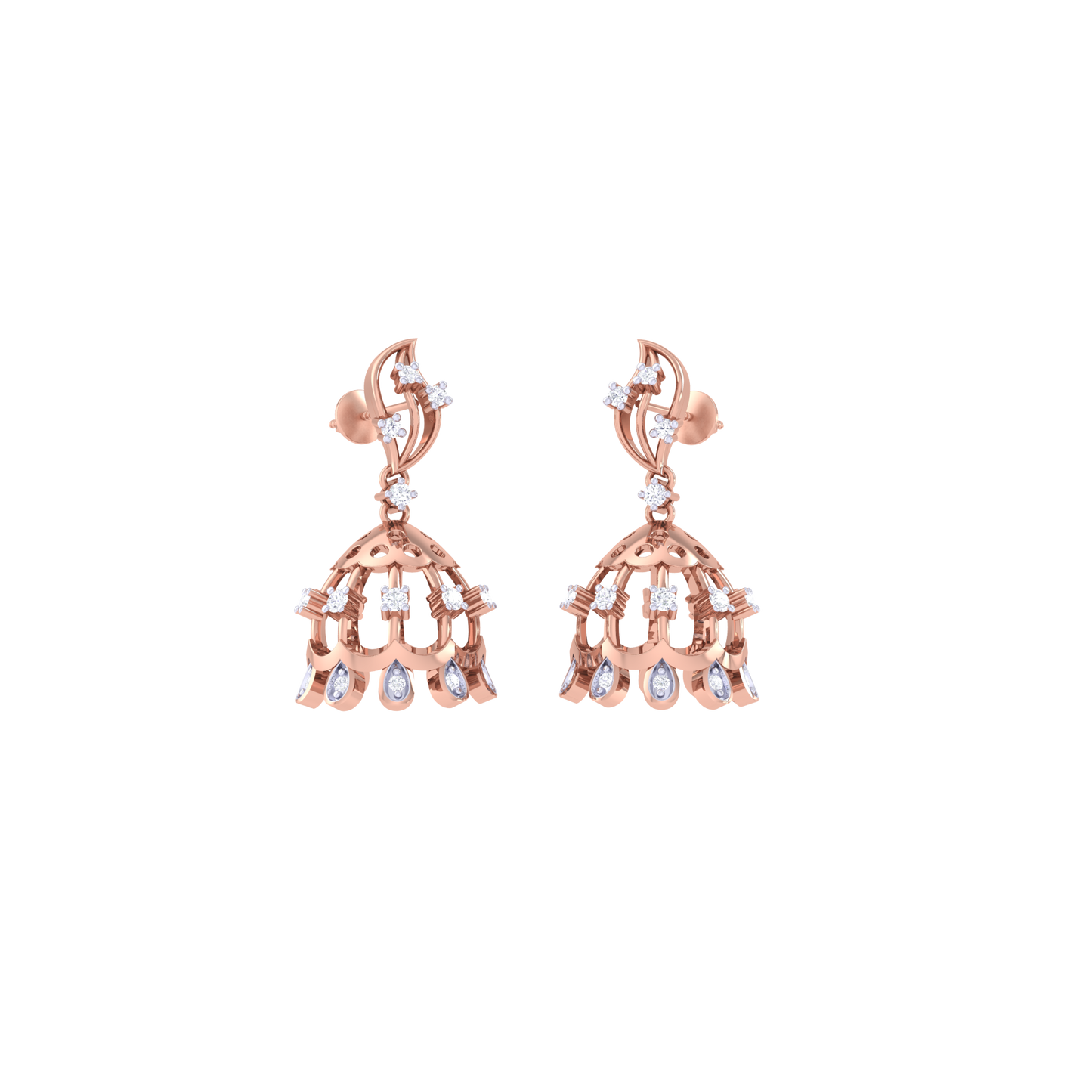 Mystical Mantra Jhumkas 18K