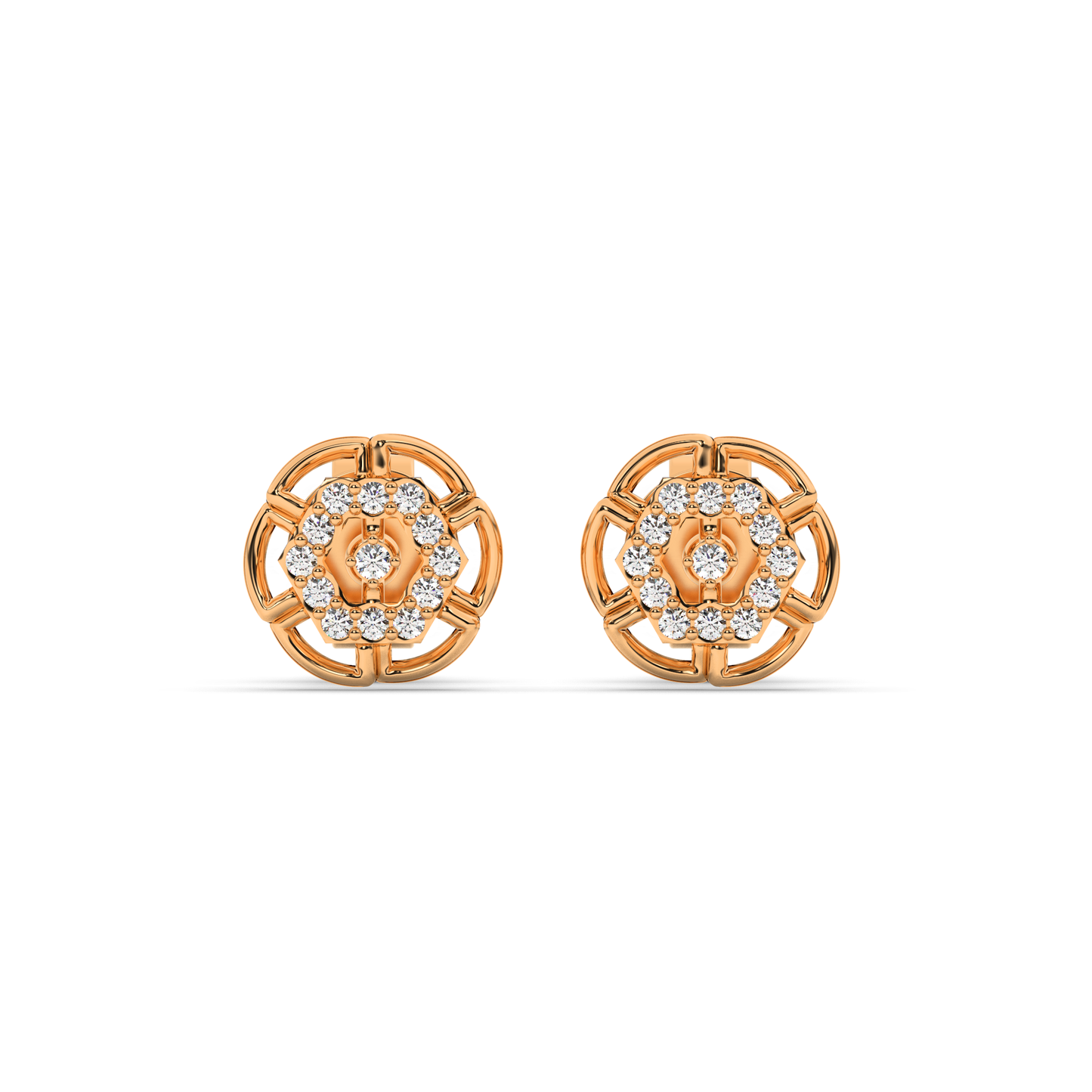 Whimsical Wisteria Earrings-18K
