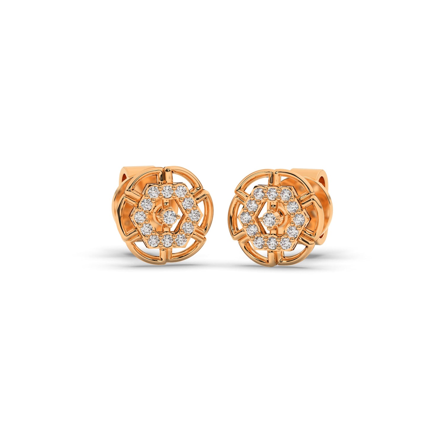 Whimsical Wisteria Earrings-18K