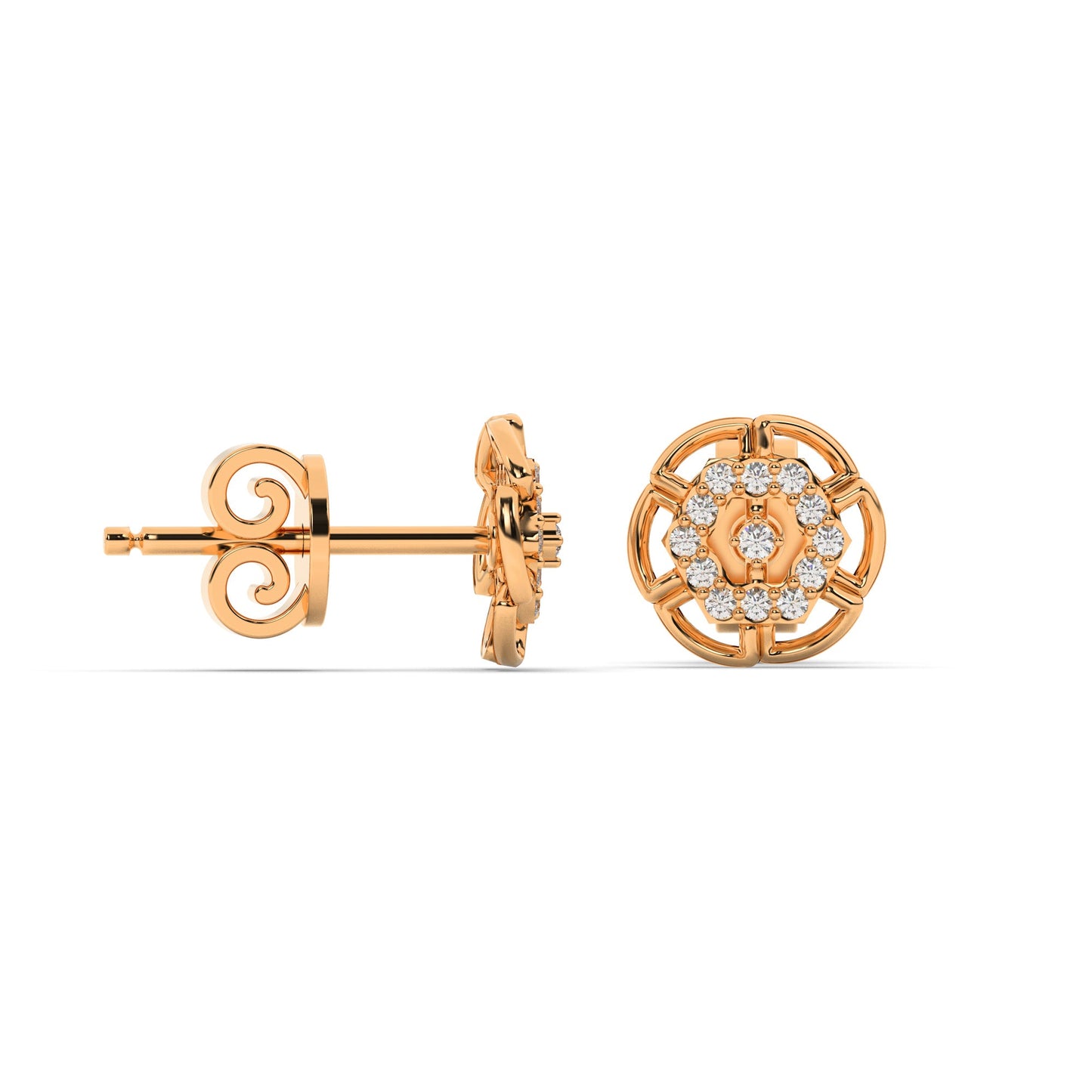 Whimsical Wisteria Earrings-18K