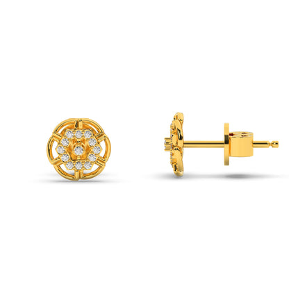 Whimsical Wisteria Earrings-18K