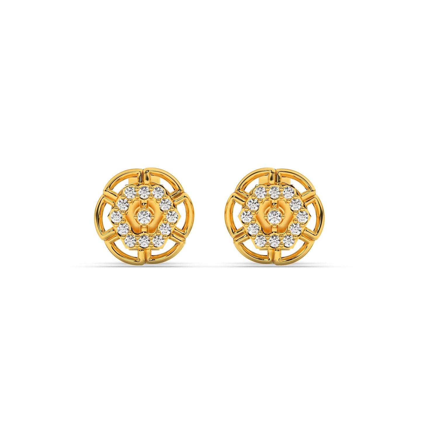 Whimsical Wisteria Earrings-18K