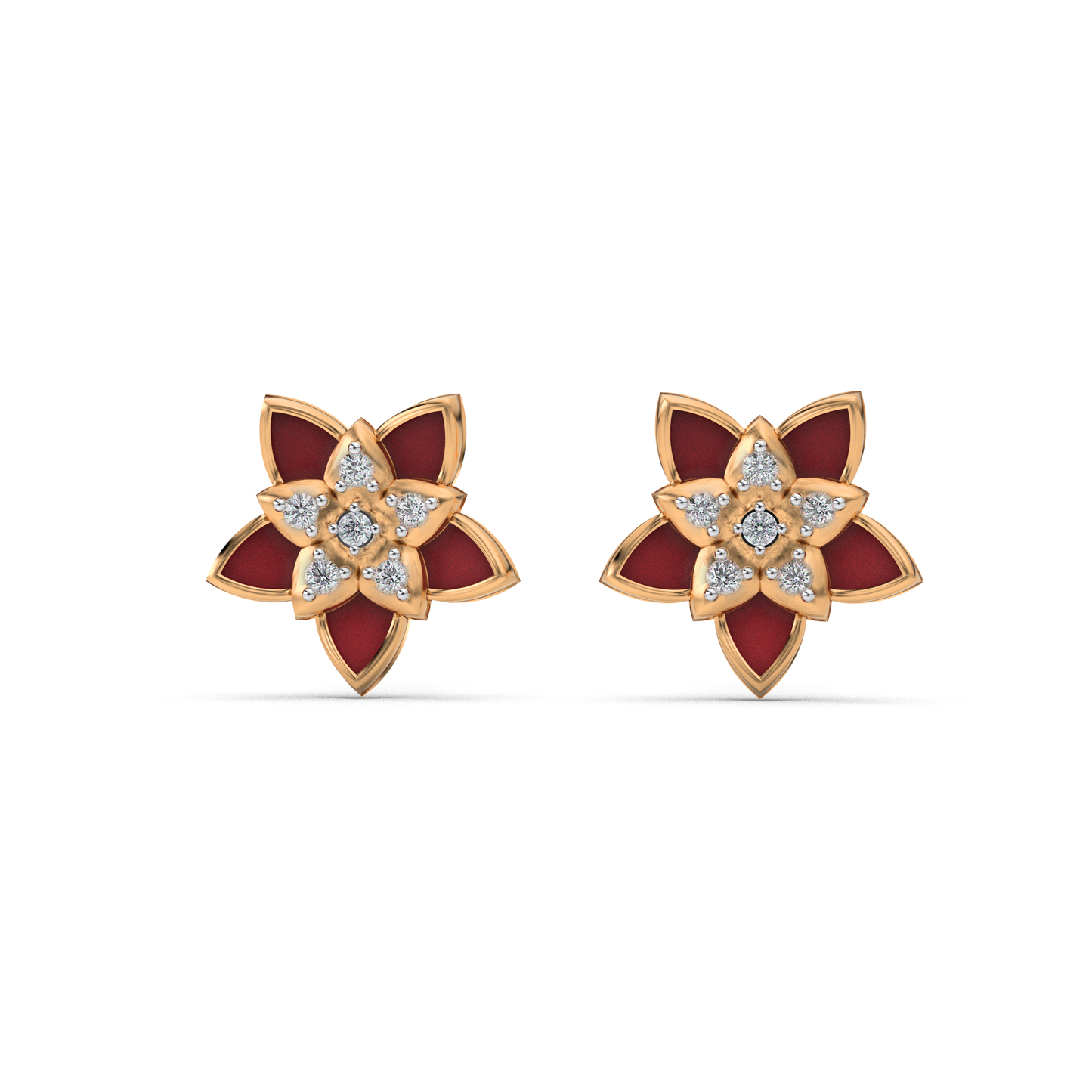 Radiant Ripple Studs 18K
