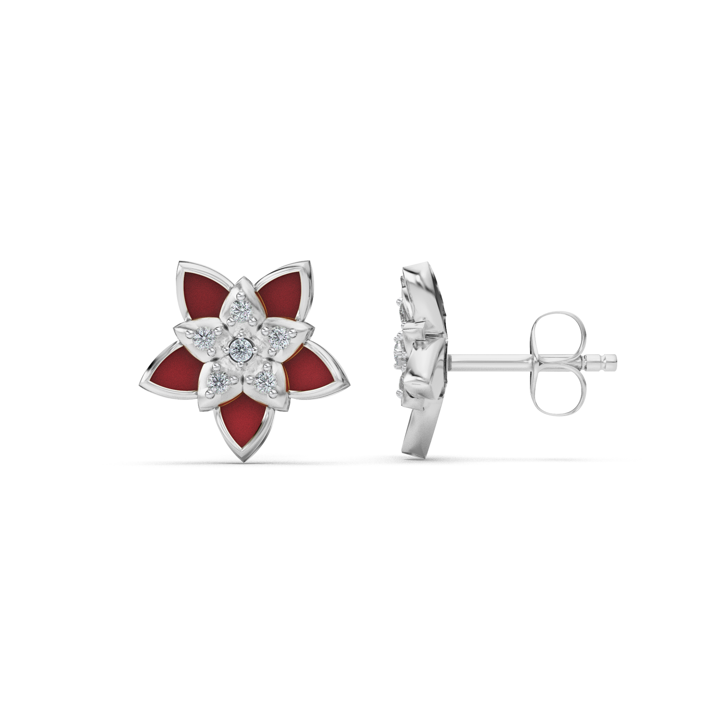 Radiant Ripple Studs 18K