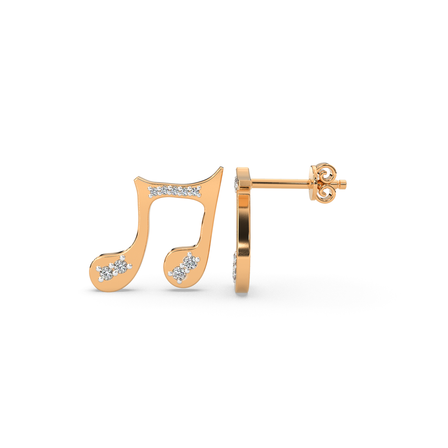 Gilded Galaxy Studs