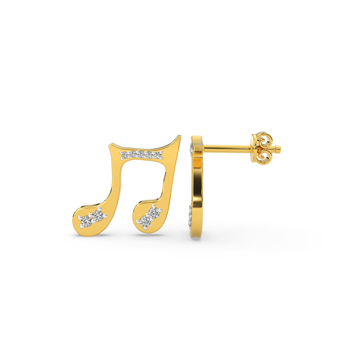 Gilded Galaxy Studs