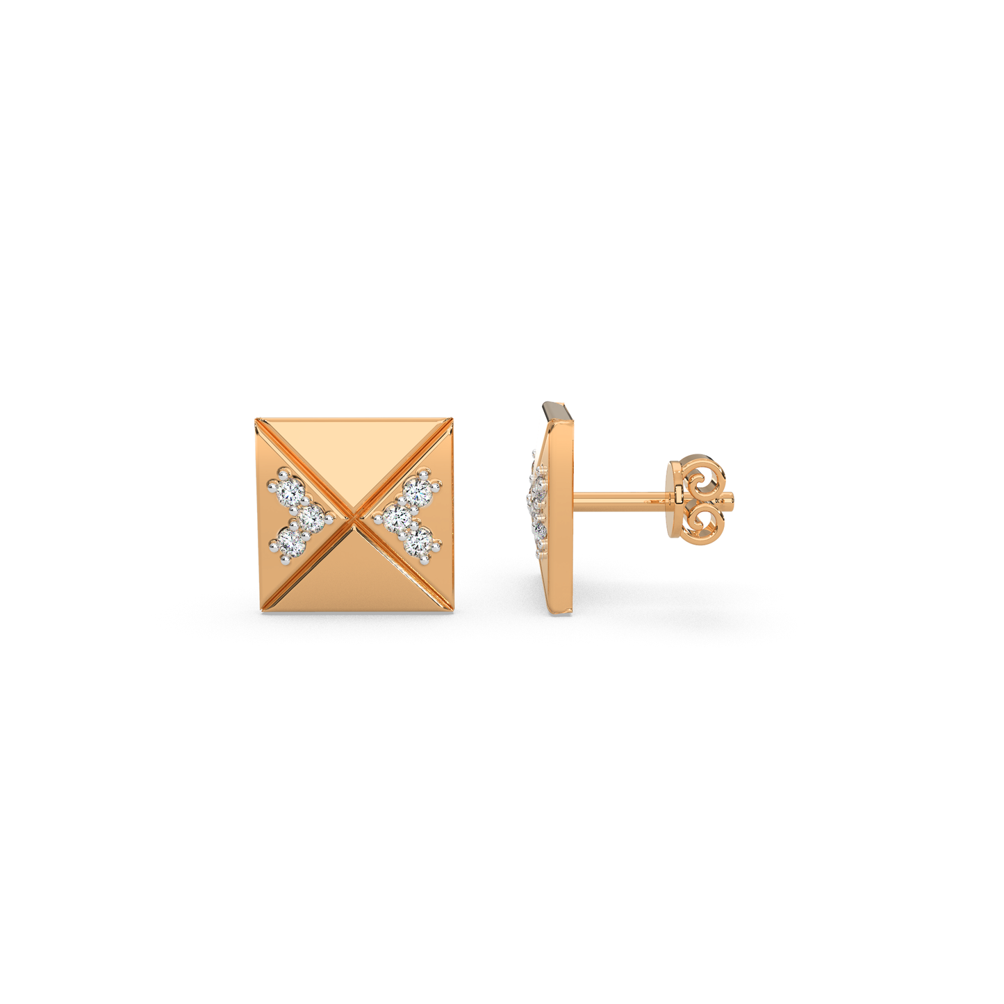 Ember Enigma Studs 18K
