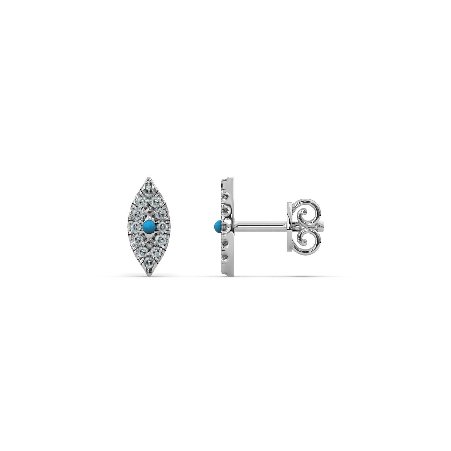 Golden Glimmer Diamond Earring 18K
