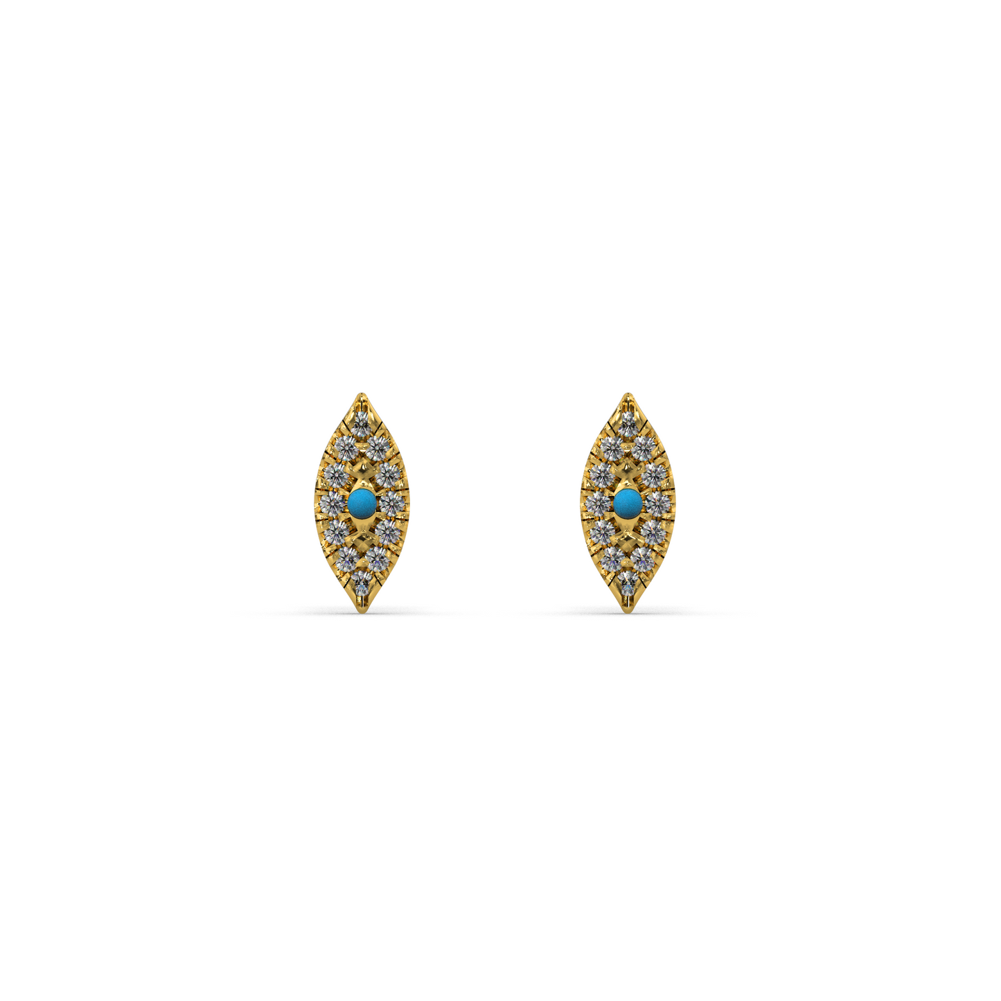 Golden Glimmer Diamond Earring 18K