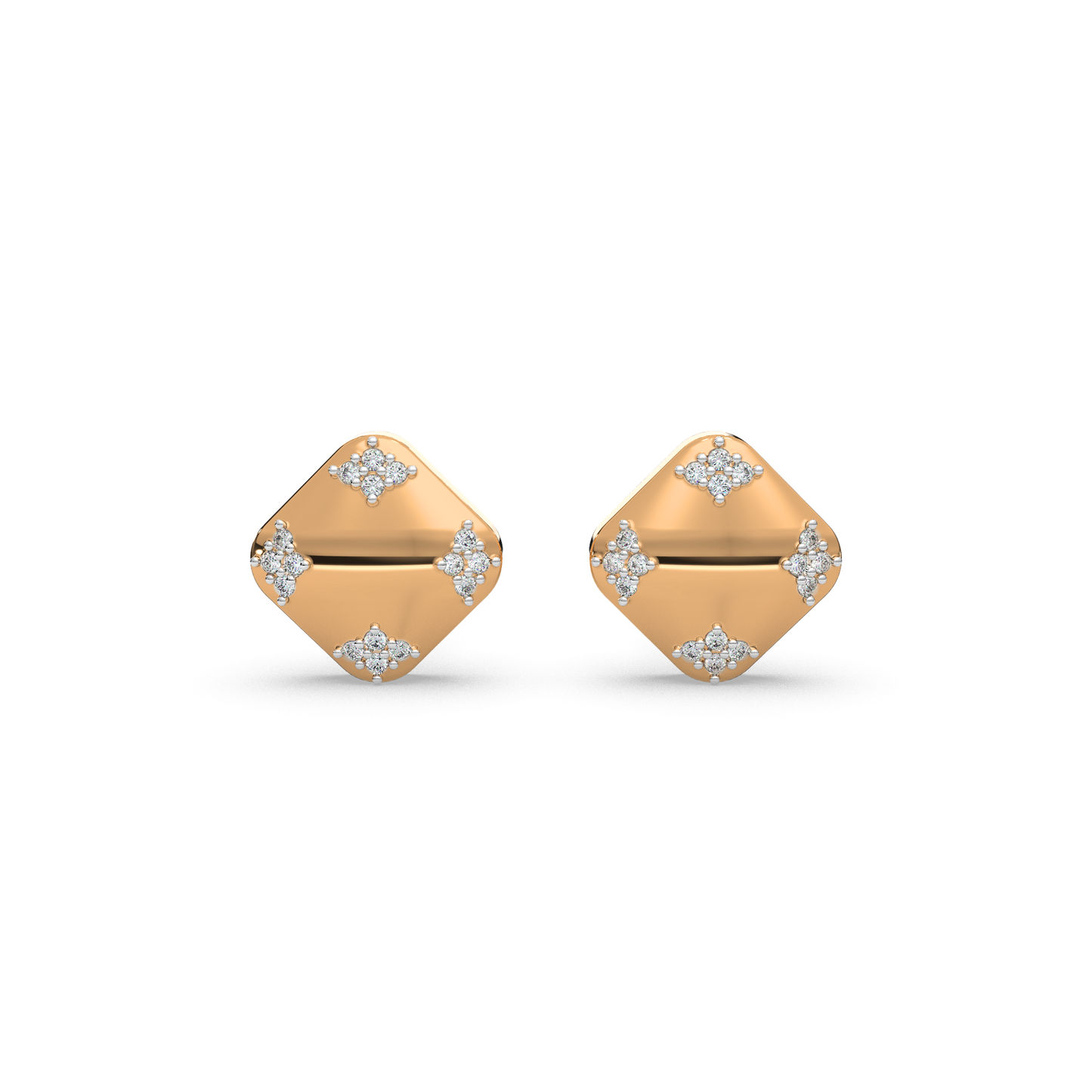 Opulent Shimmer Diamond Earring 18K
