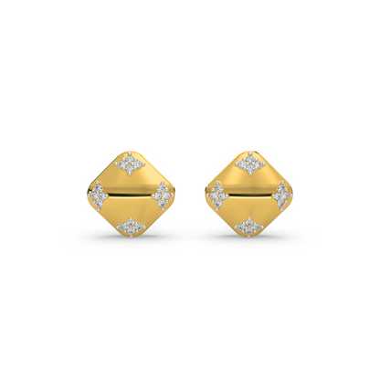 Opulent Shimmer Diamond Earring 18K