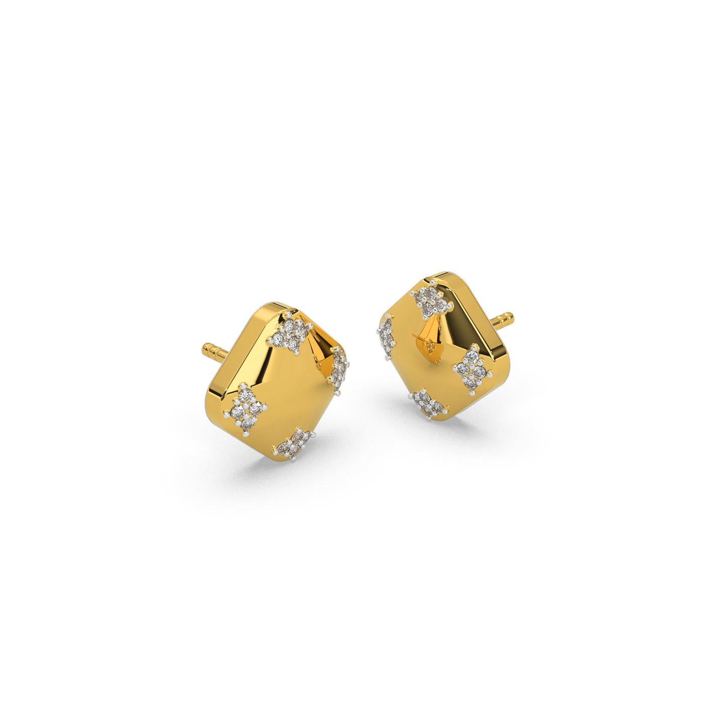 Opulent Shimmer Diamond Earring 18K