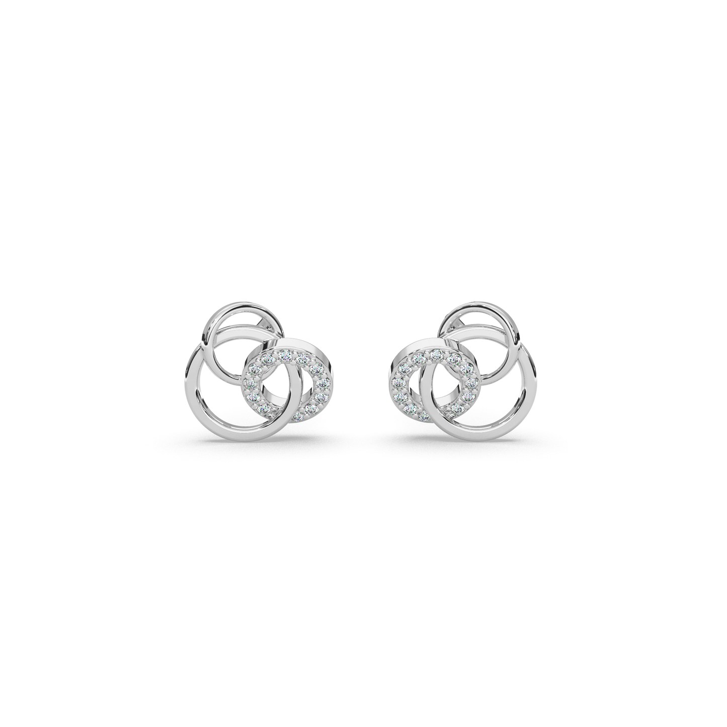 Gilded Grace Diamond Earring 18K