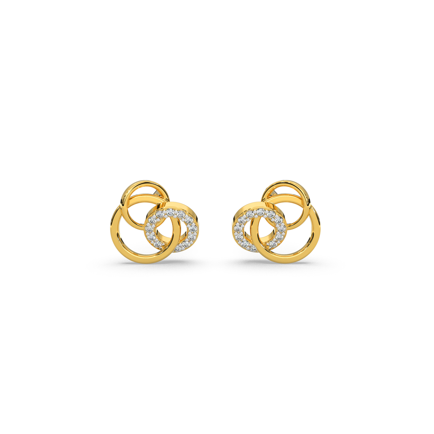 Gilded Grace Diamond Earring 18K