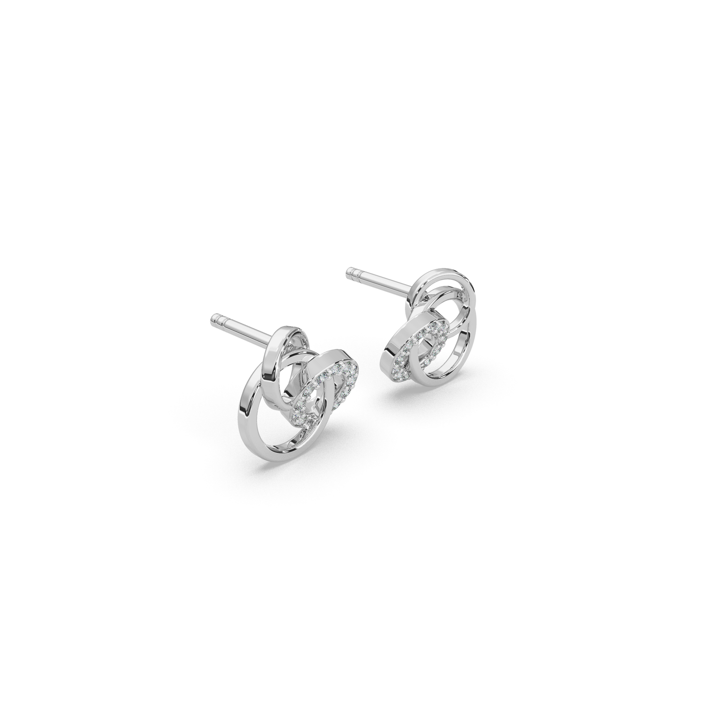 Gilded Grace Diamond Earring 18K