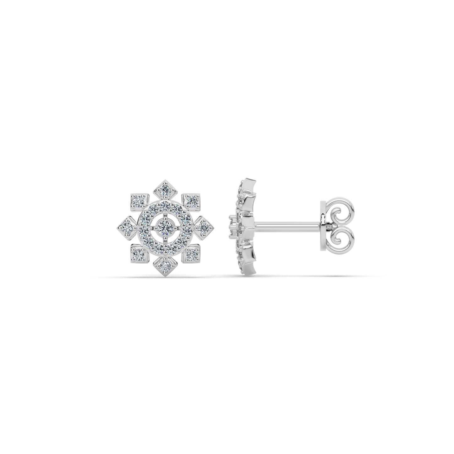Divine Radiance Diamond Earring 18K
