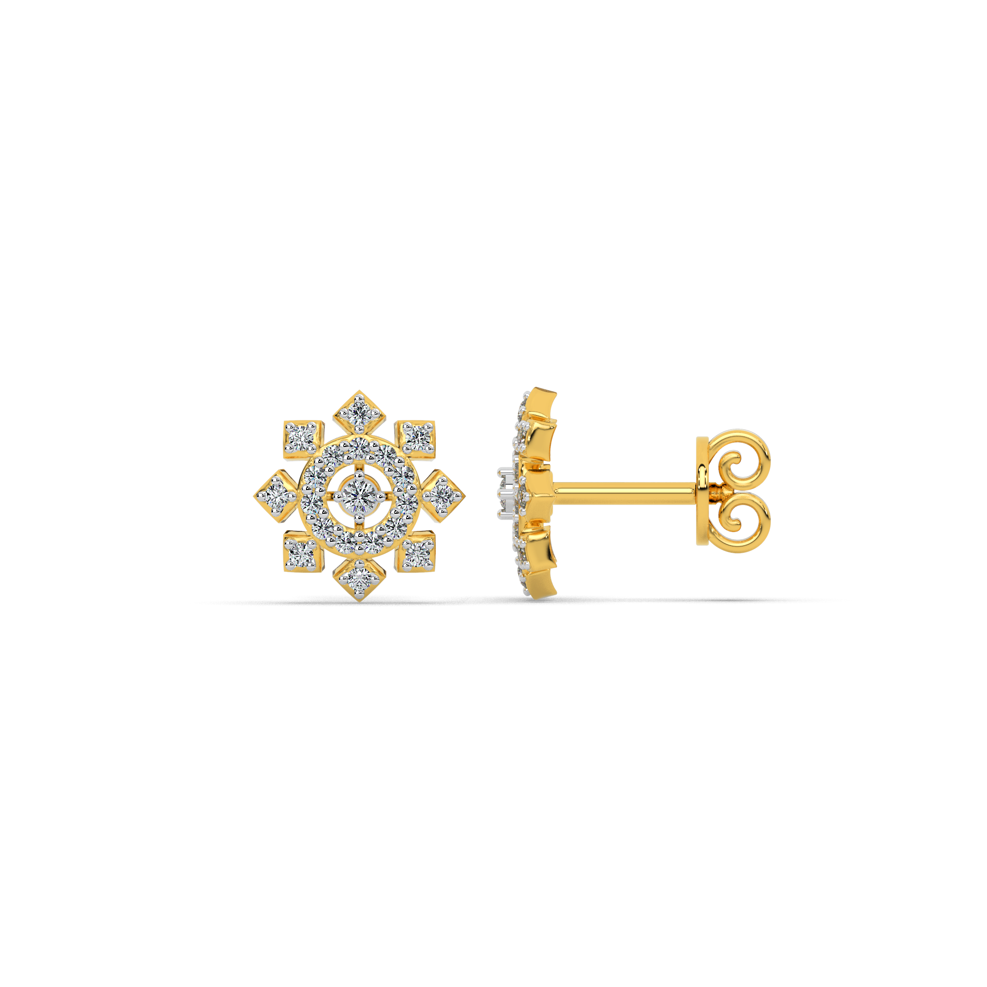 Divine Radiance Diamond Earring
