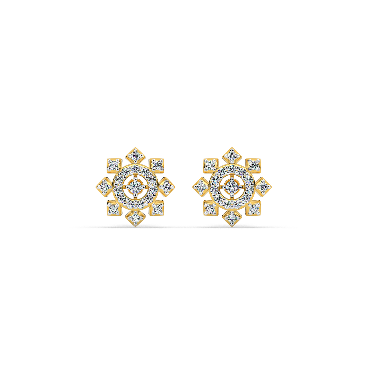 Divine Radiance Diamond Earring 18K