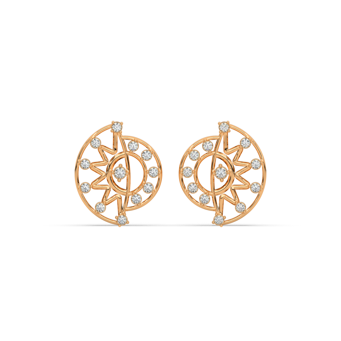 Royal Lustre Diamond Earring 18K