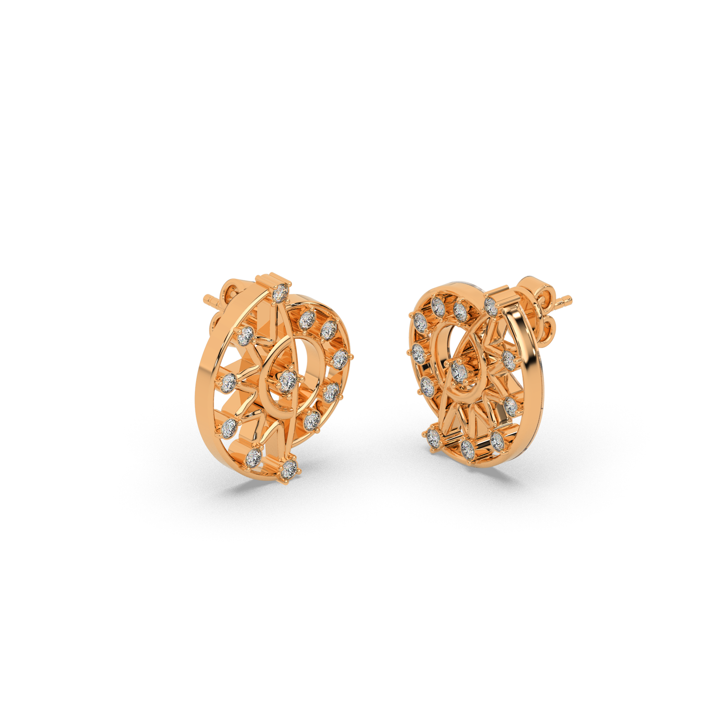 Royal Lustre Diamond Earring 18K