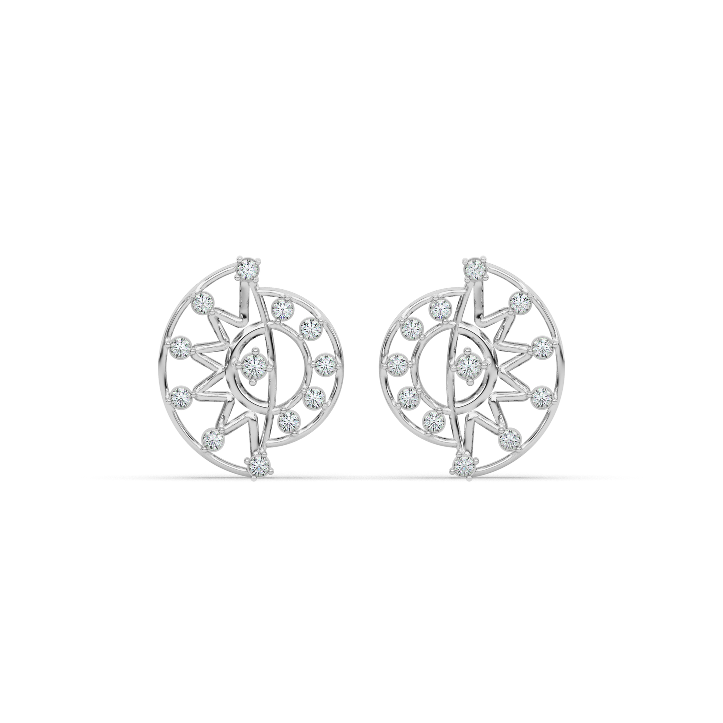 Royal Lustre Diamond Earring 18K