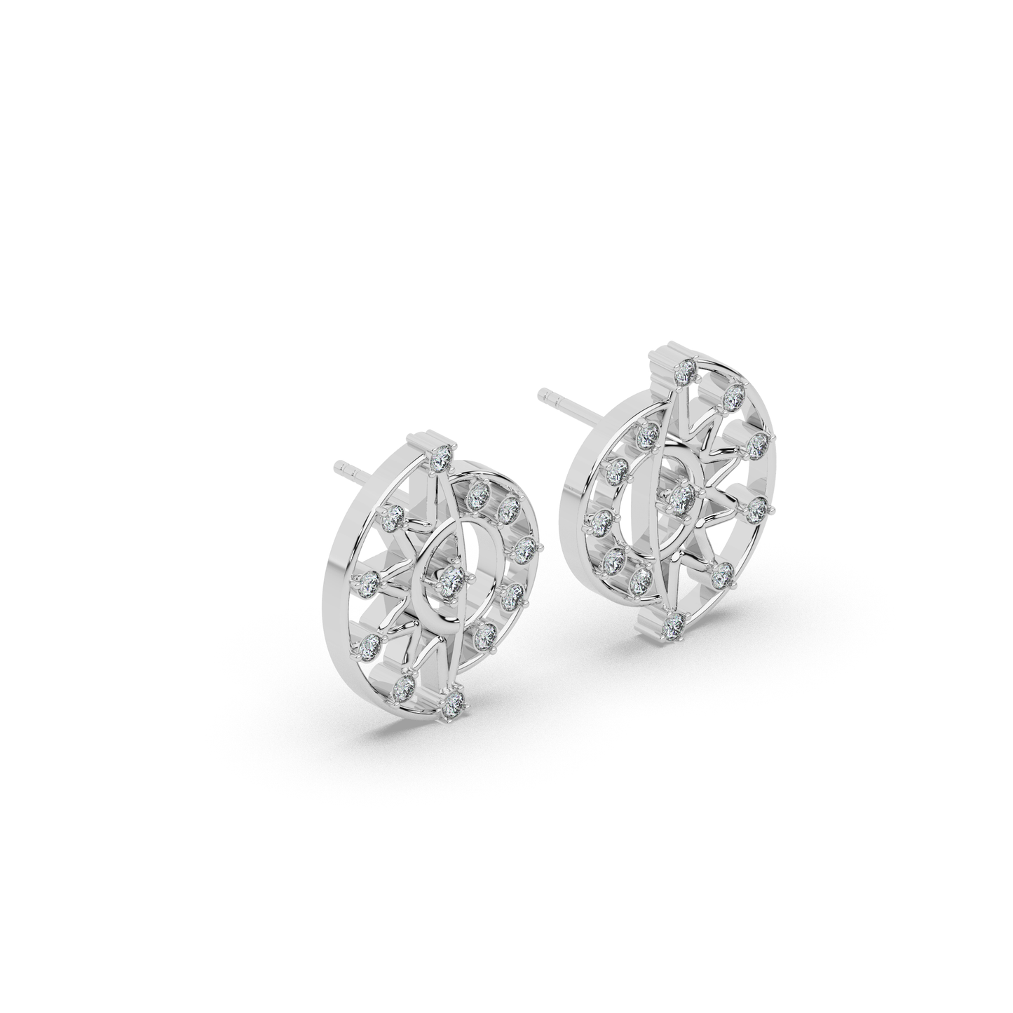 Royal Lustre Diamond Earring 18K