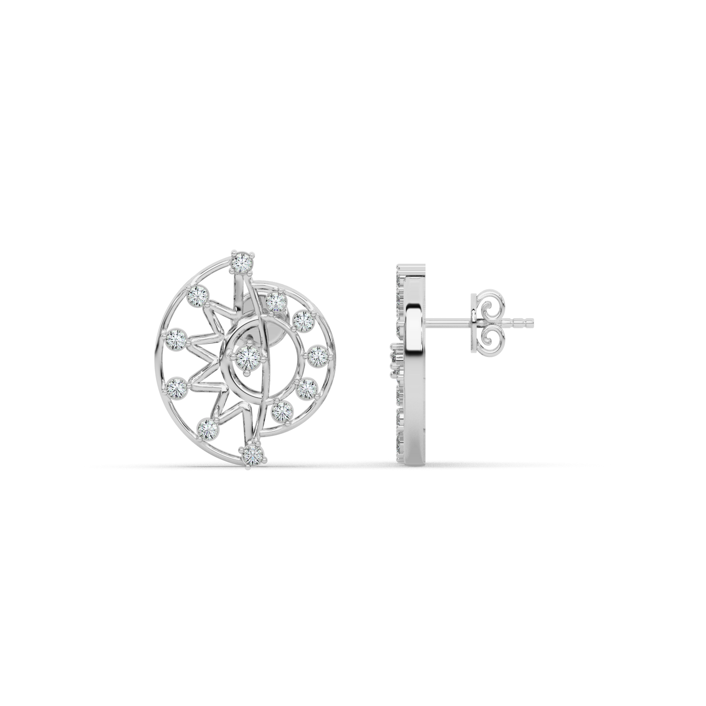 Royal Lustre Diamond Earring 18K