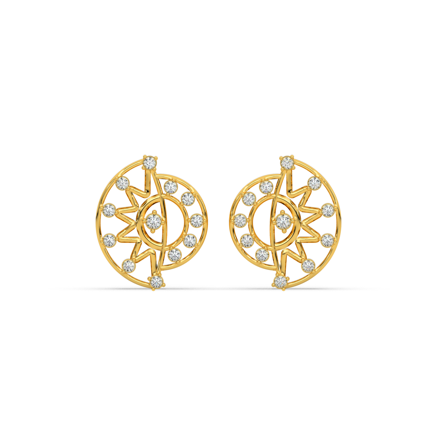 Royal Lustre Diamond Earring 18K