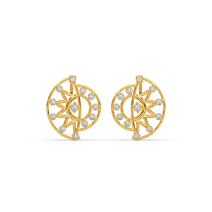 Royal Lustre Diamond Earring 18K