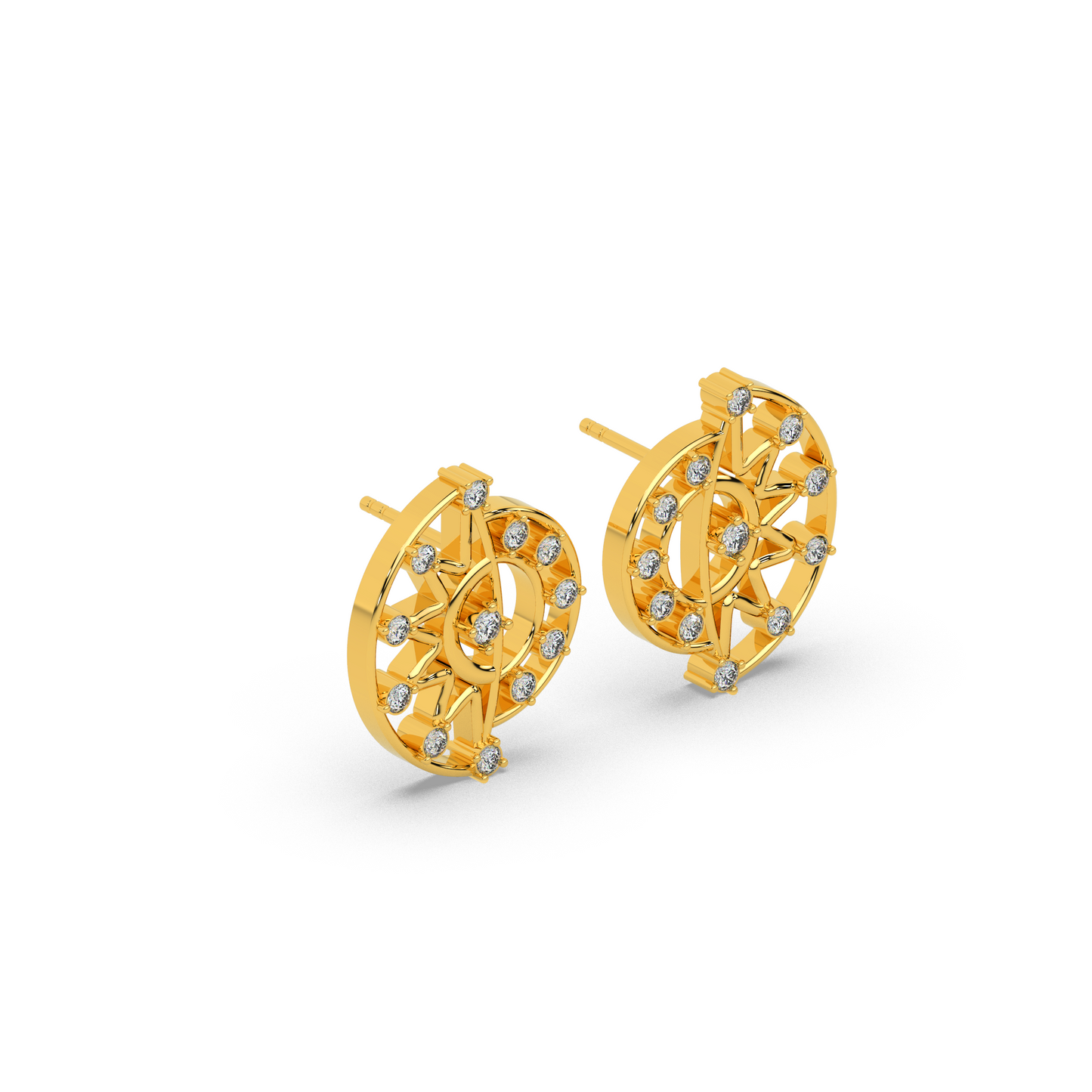 Royal Lustre Diamond Earring 18K