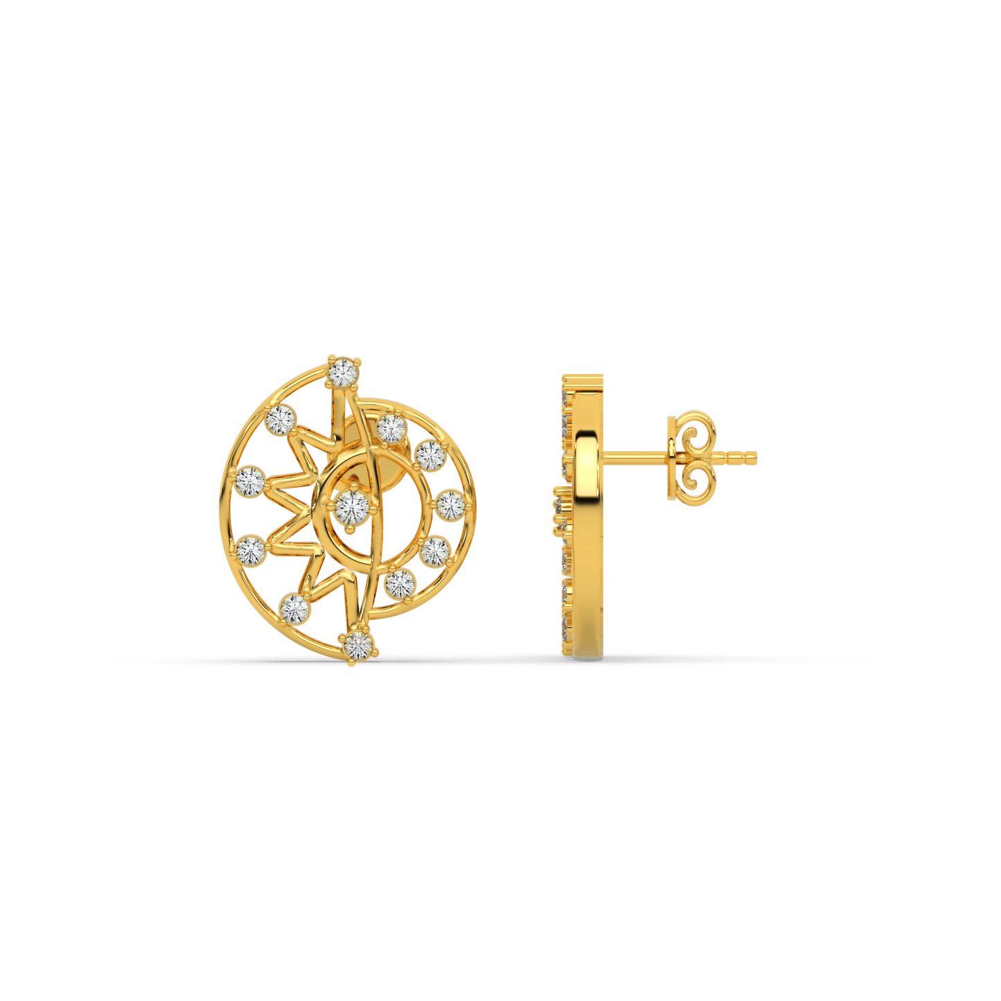 Royal Lustre Diamond Earring 18K