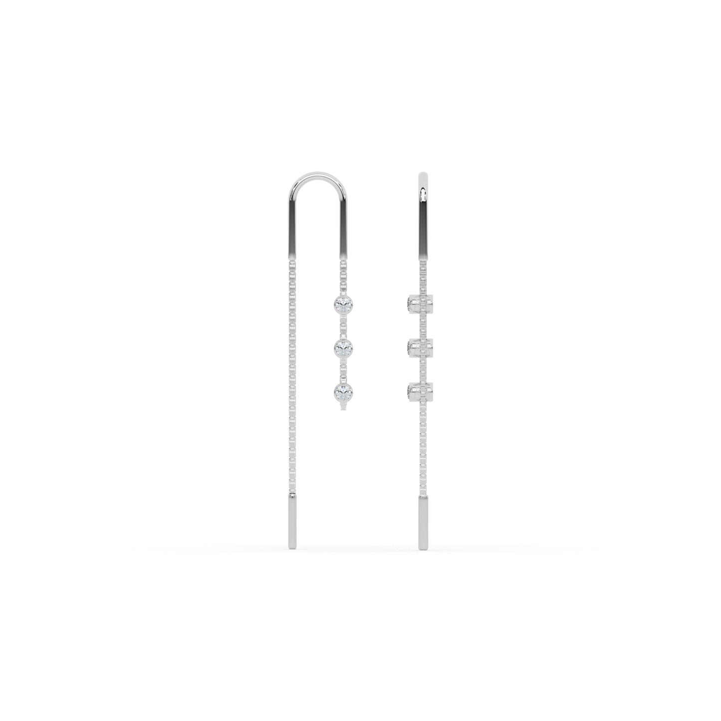 Majestic Sparkle Diamond Earring 18K