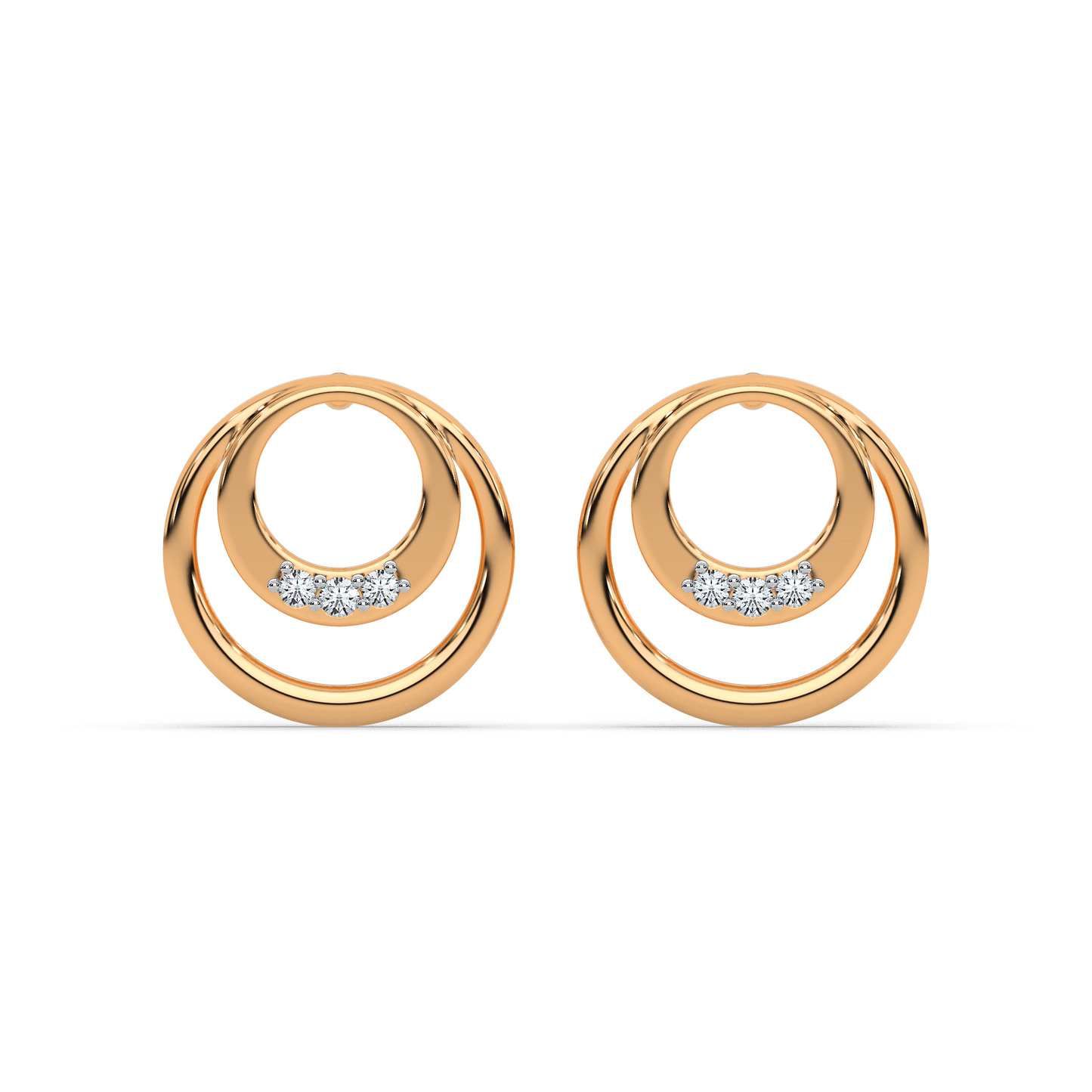 Opulent Radiance Diamond Earring 18K