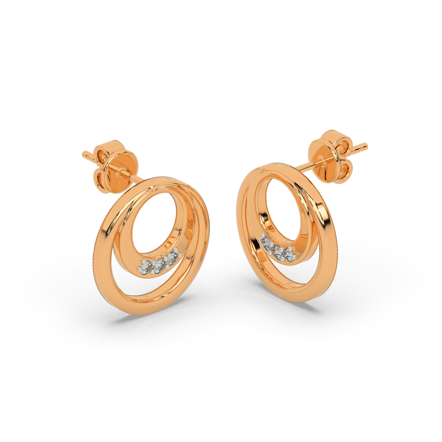 Opulent Radiance Diamond Earring 18K