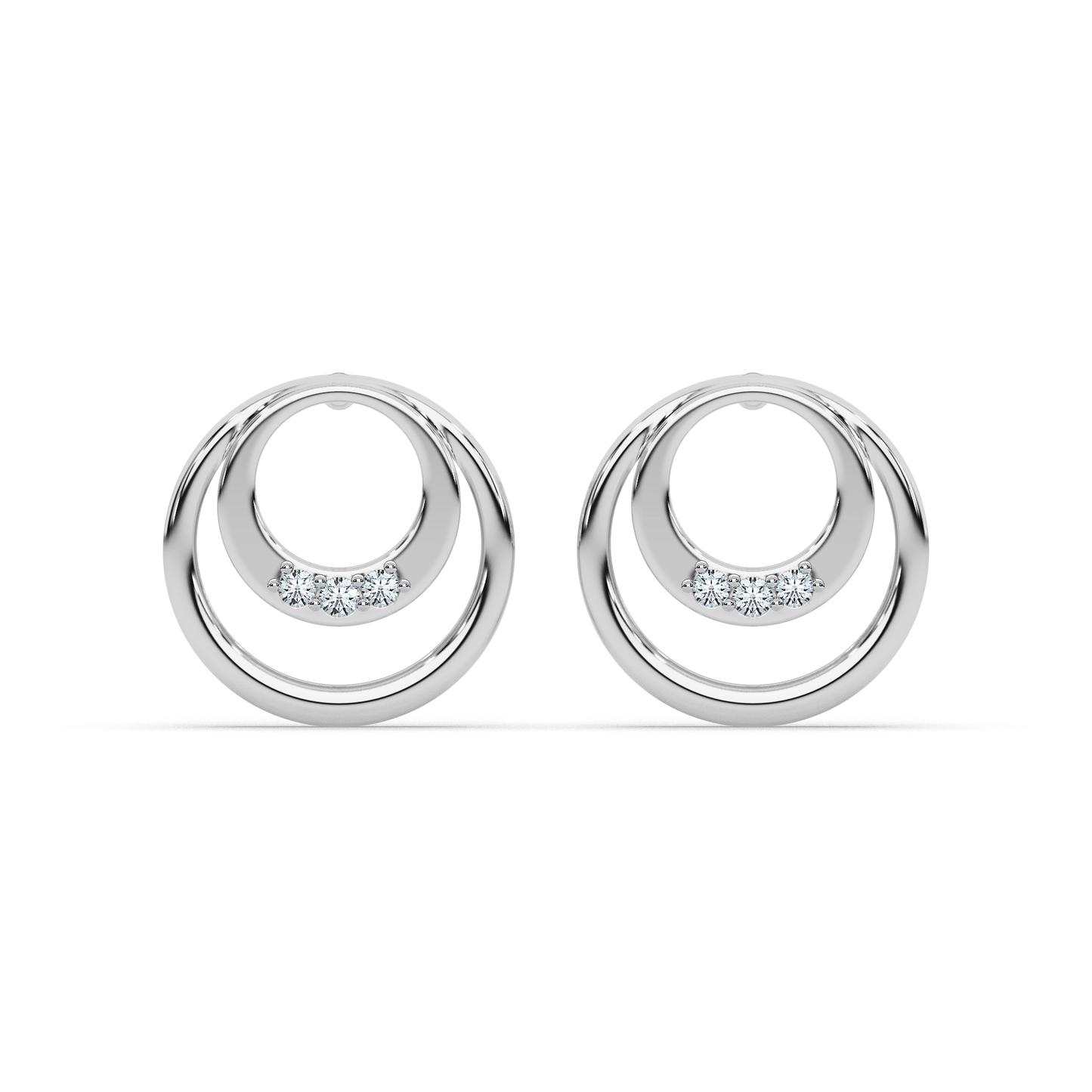 Opulent Radiance Diamond Earring 18K