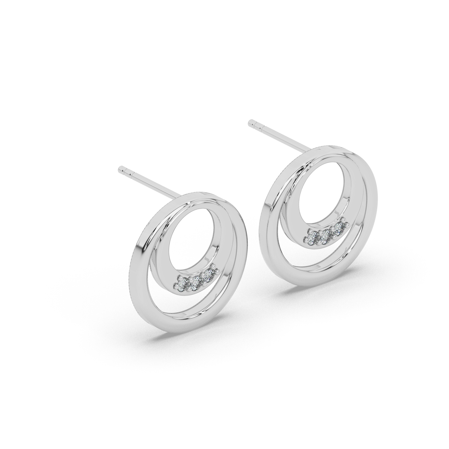 Opulent Radiance Diamond Earring 18K
