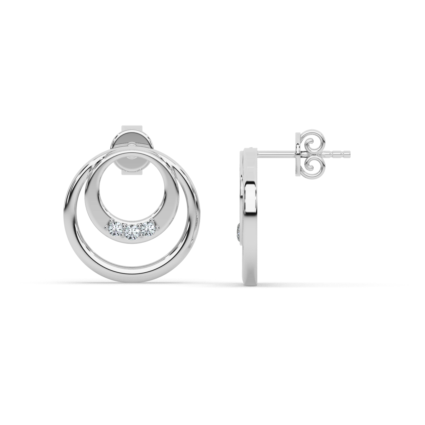 Opulent Radiance Diamond Earring 18K