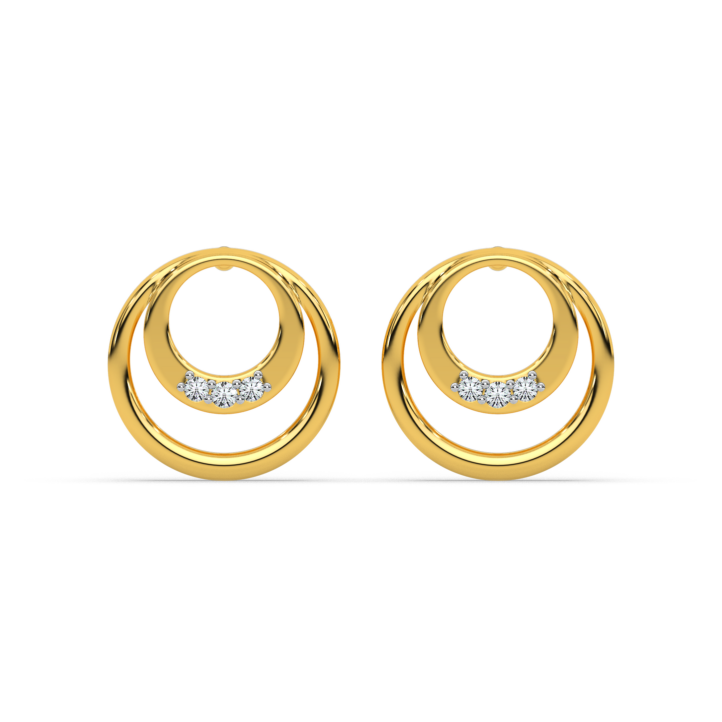 Opulent Radiance Diamond Earring 18K