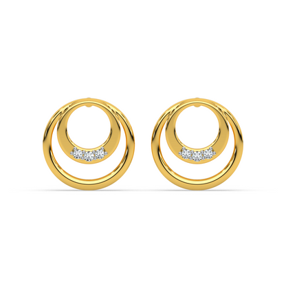 Opulent Radiance Diamond Earring 18K