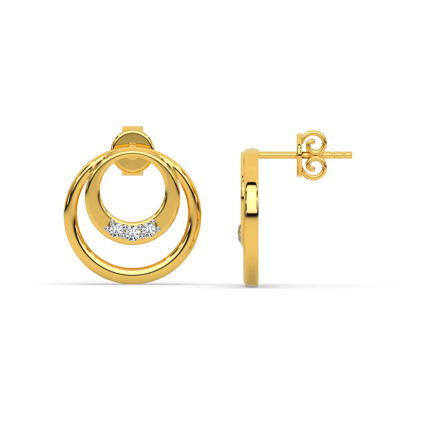 Opulent Radiance Diamond Earring 18K