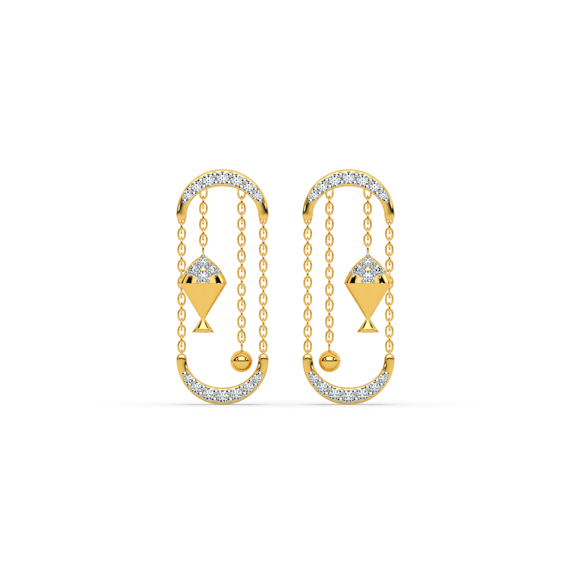 Shimmering Grace Diamond Earring