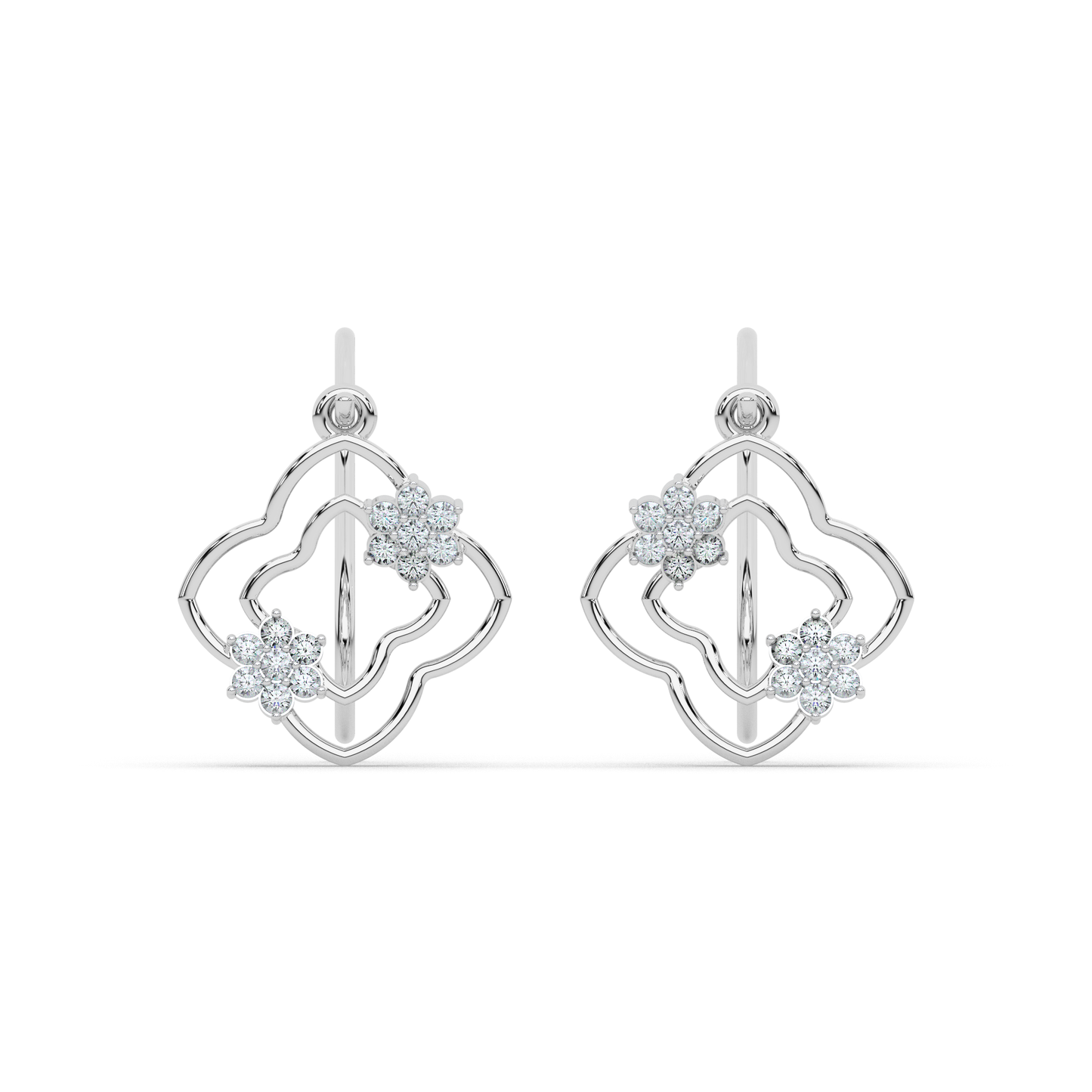 Golden Aura Diamond Earring 18K