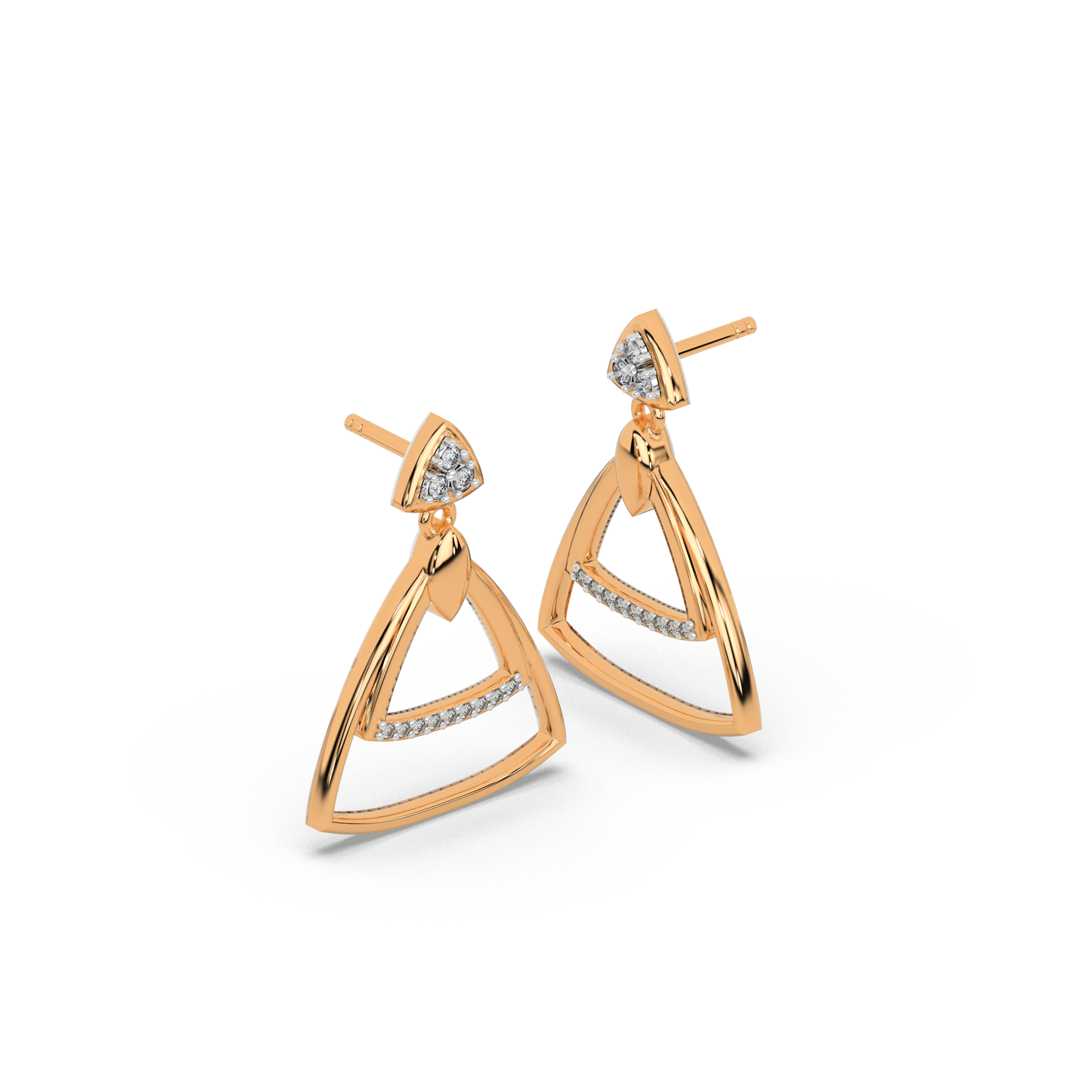 Exquisite Shine Diamond Earring 18K