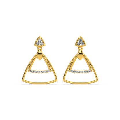 Exquisite Shine Diamond Earring 18K