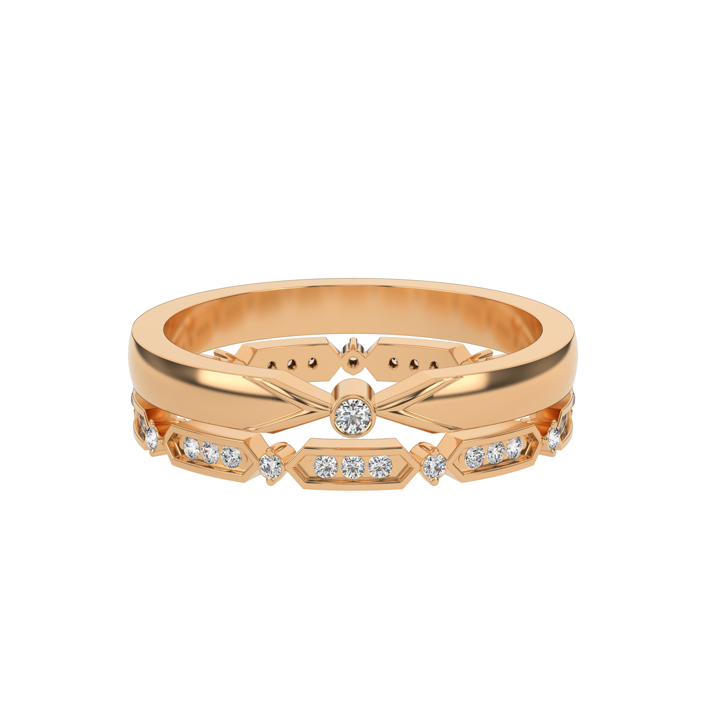 Moonlit Essence 18Kt Diamond Ring