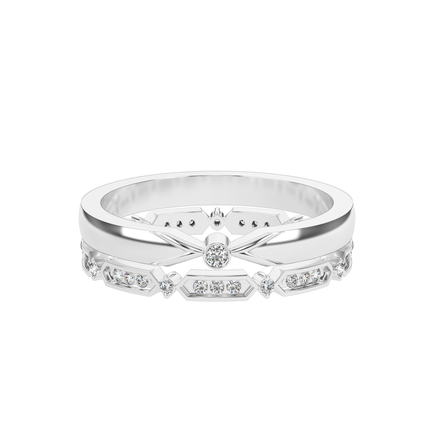 Moonlit Essence 18Kt Diamond Ring