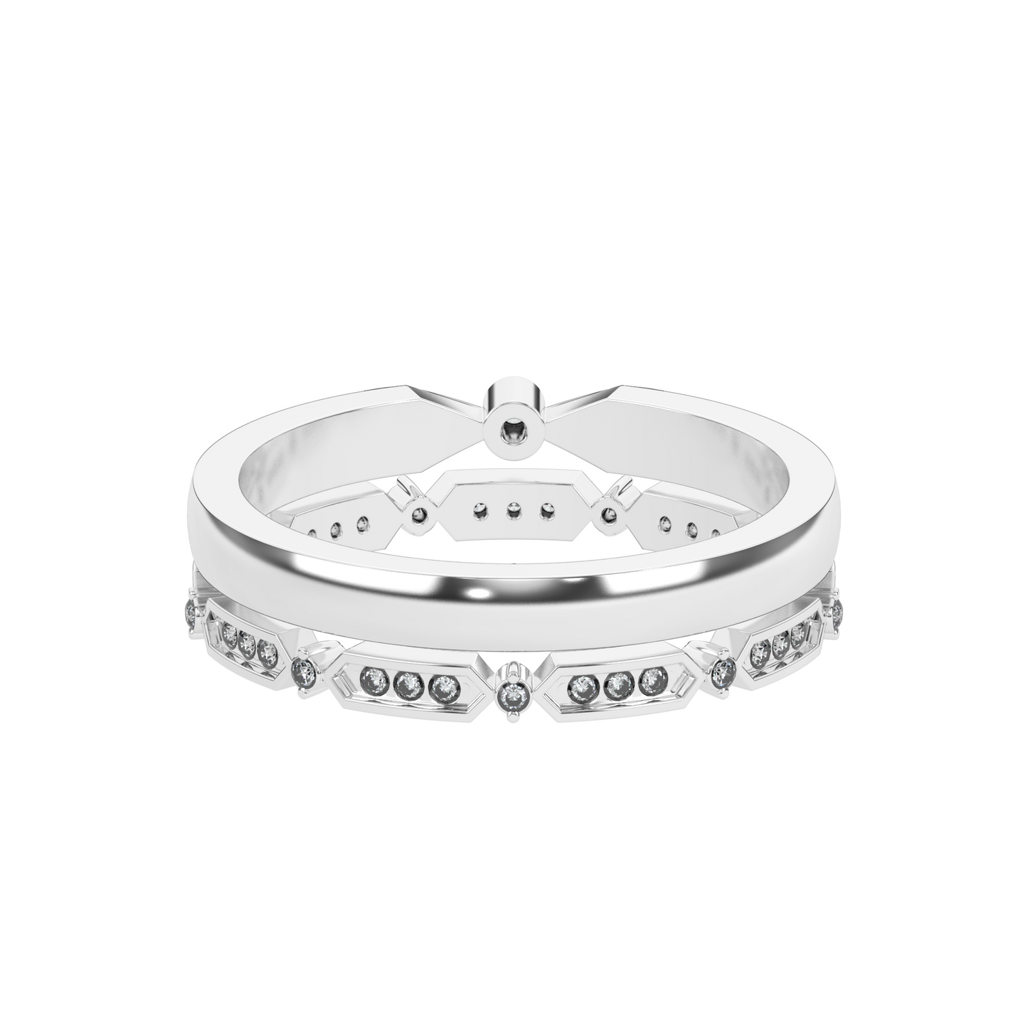 Moonlit Essence 18Kt Diamond Ring