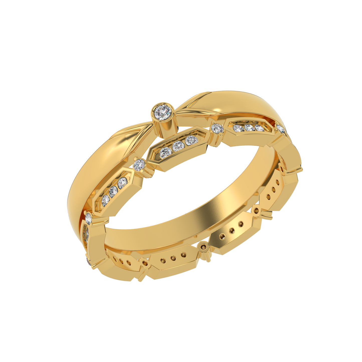 Moonlit Essence 18Kt Diamond Ring