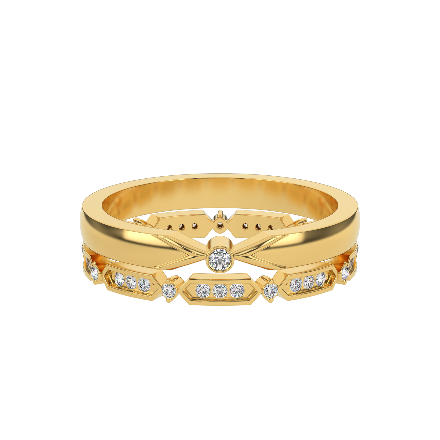 Moonlit Essence 18Kt Diamond Ring