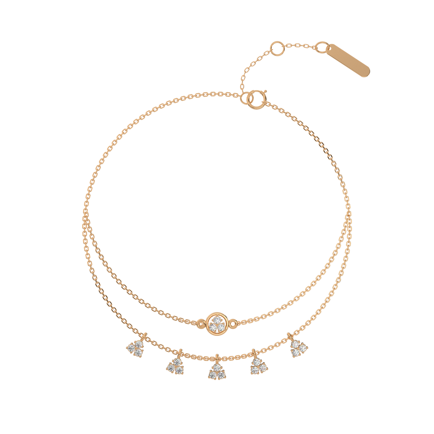 Dazzling Dewdrops Diamond Bracelet 18K